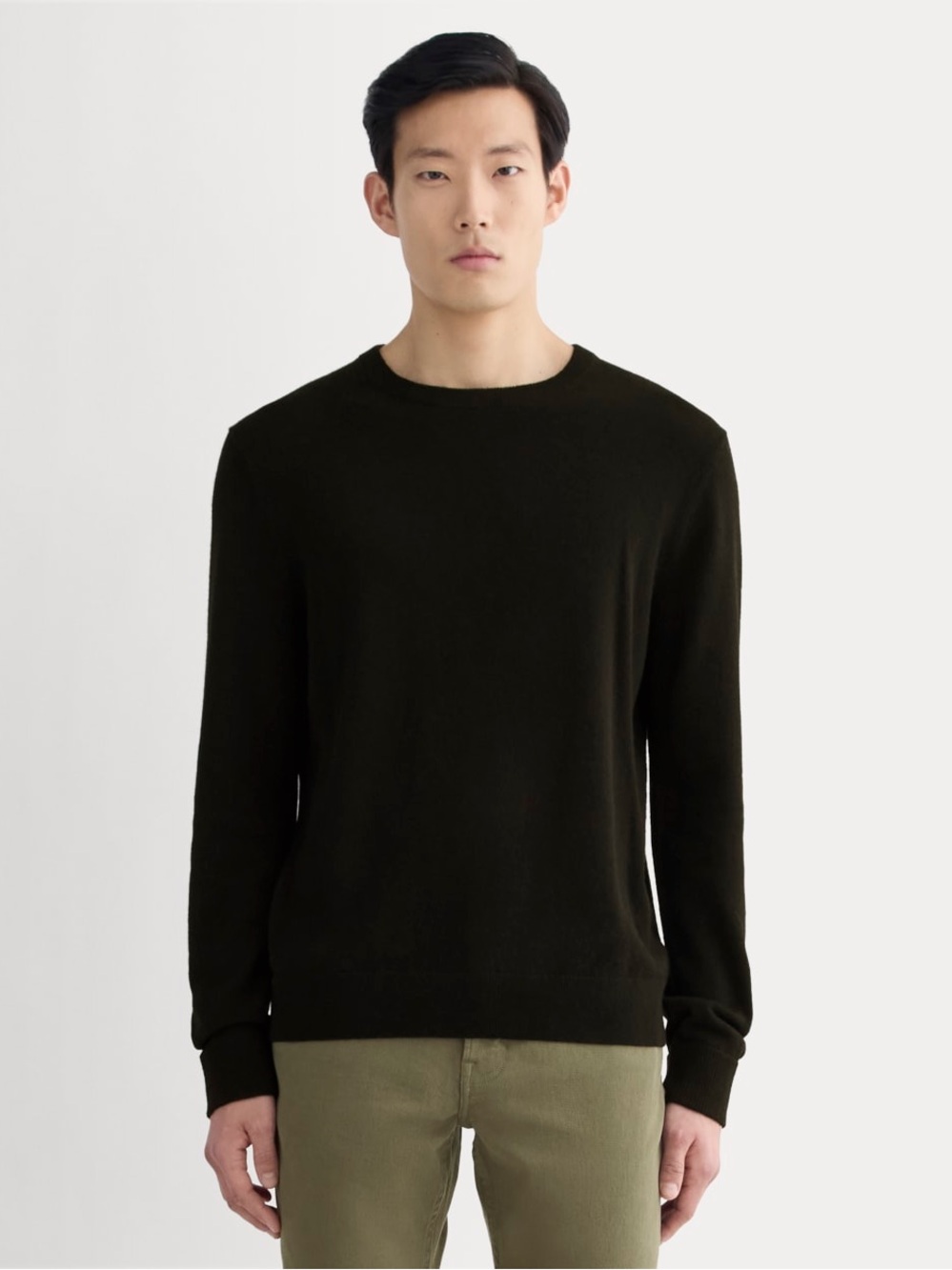 Everlane The Cashmere Crew Black Sweater 100% Cashmere Men’s Size S NWT